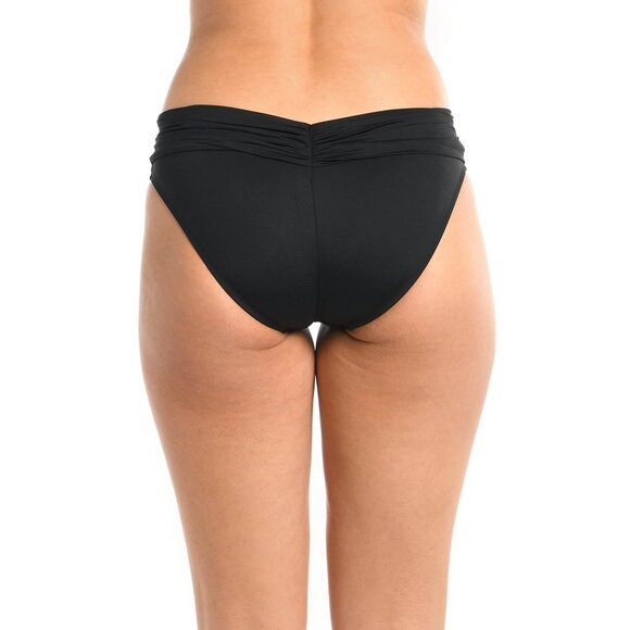 Island Goddess Cinch Back High Waist Bottom - Black - Picture 3 of 5